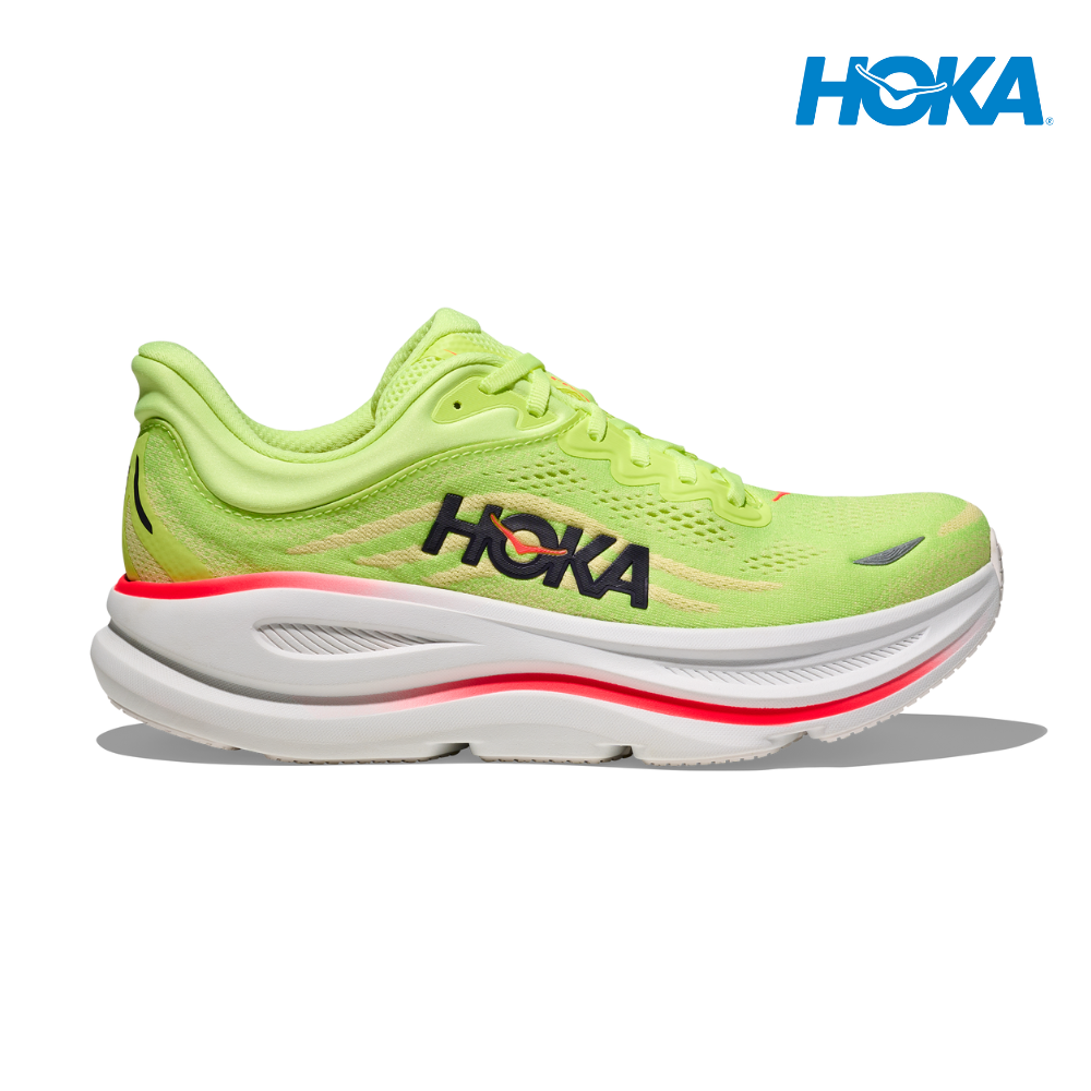 Buy HOKA Men Bondi 9 Wide - Neon Yuzu / Sunlight for running in Singapore - Running Lab SG