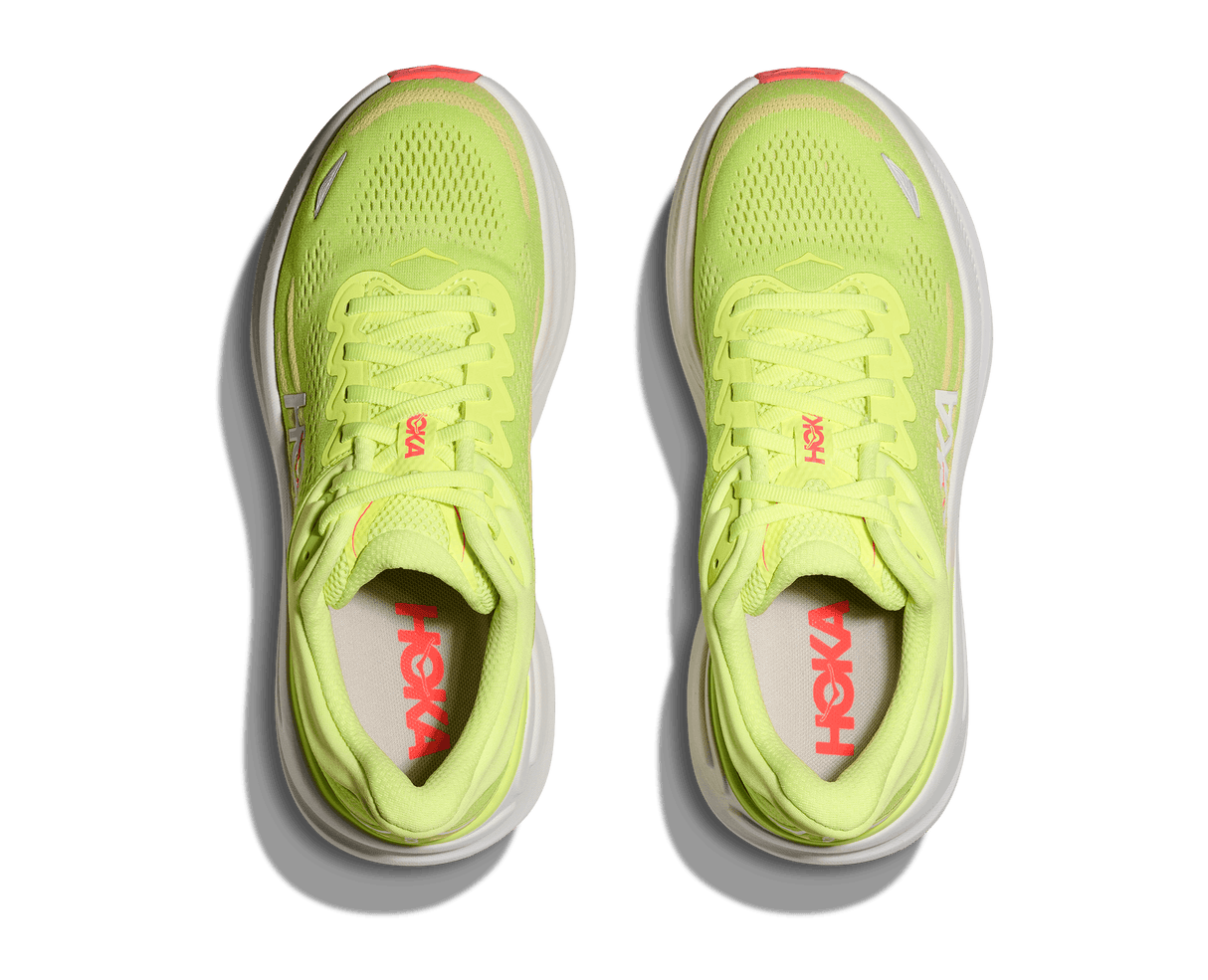 Buy HOKA Women Bondi 9 Wide - Neon Yuzu / Sunlight for running in Singapore - Running Lab SG
