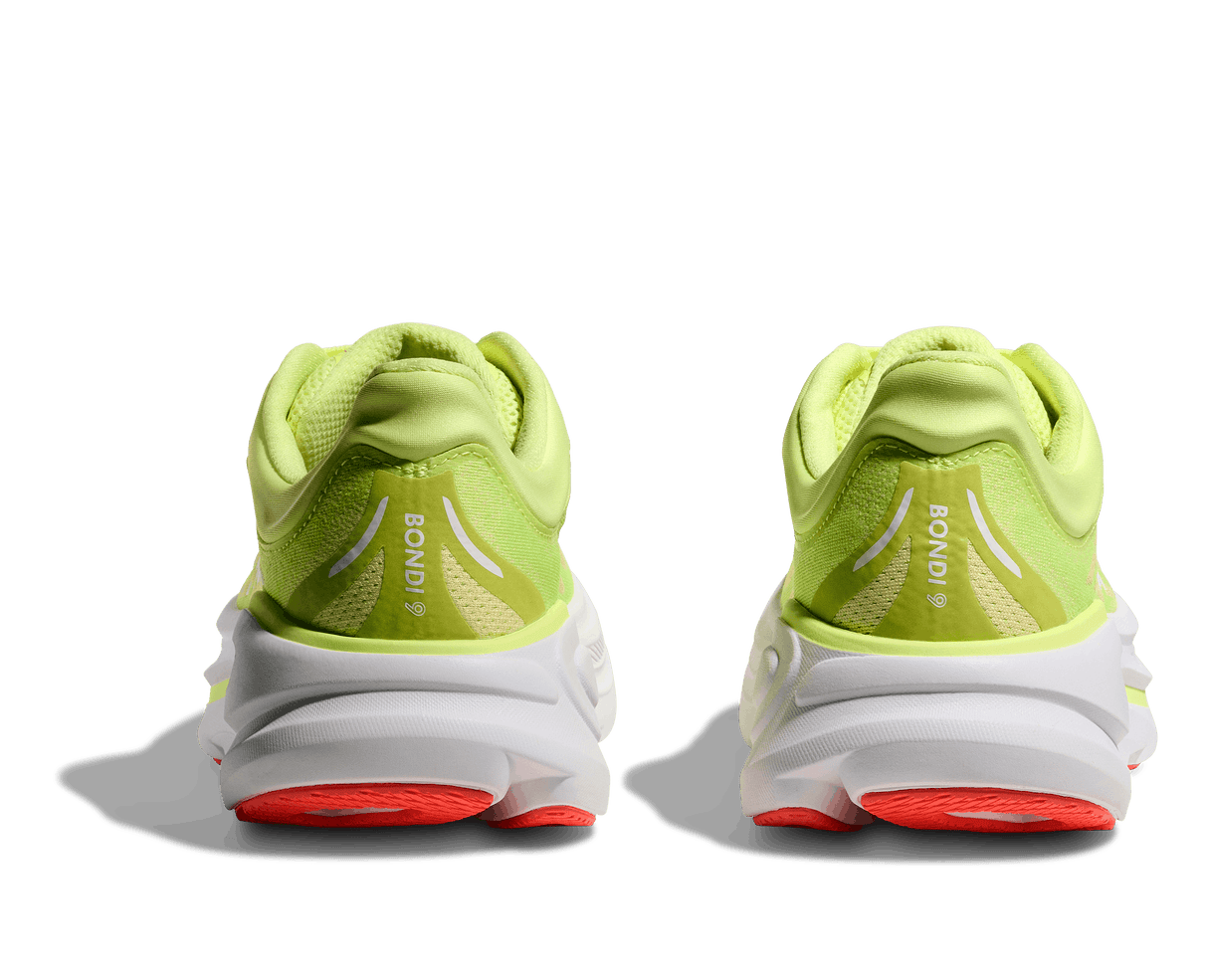 Buy HOKA Women Bondi 9 Wide - Neon Yuzu / Sunlight for running in Singapore - Running Lab SG