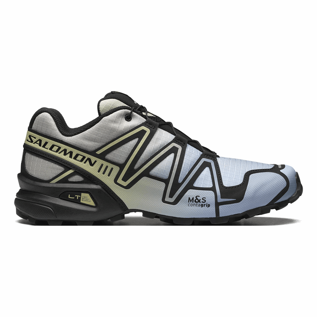 Buy Salomon Unisex Speedcross 3 - Chromatic Black / Alfalfa / Blue Fog for running in Singapore - Running Lab SG