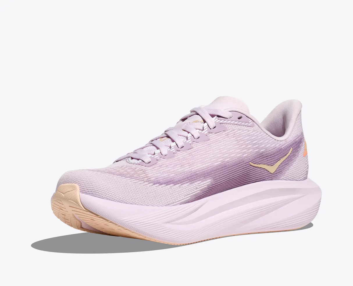 Buy HOKA Women Mach 7 Wide - Lilac Cream / Tangerine Glow for running in Singapore - Running Lab SG