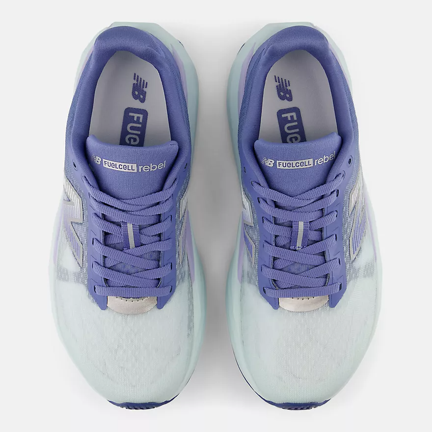 Buy New Balance Women FuelCell Rebel v5 - Fairweather Blue / Glint Blue for running in Singapore - Running Lab SG