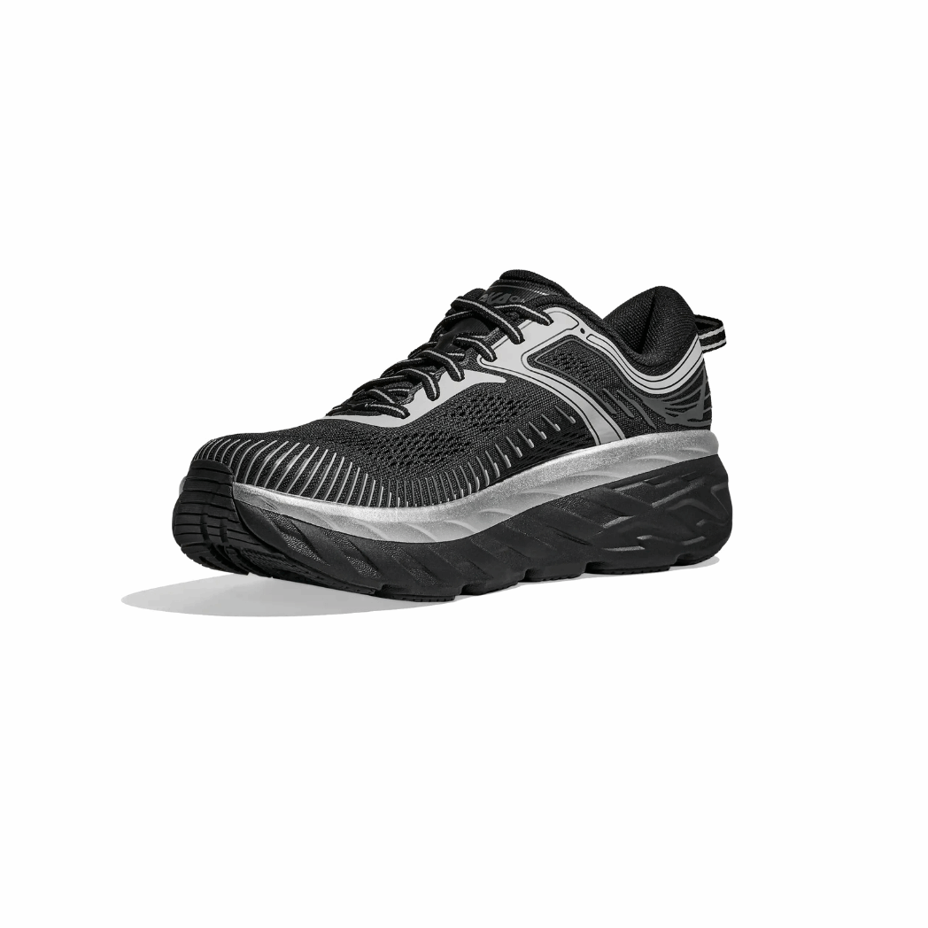Buy HOKA Men Bondi 7 - Black / Stardust for running in Singapore - Running Lab SG