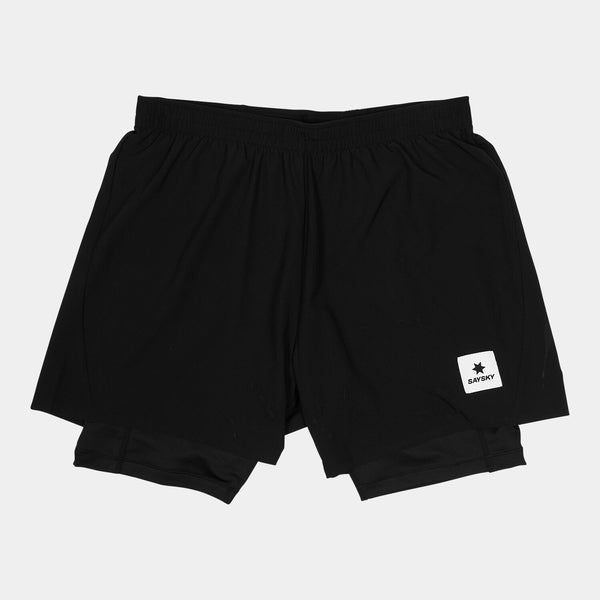 Buy SAYSKY Men Pace 2 In 1 Shorts 5'' - Black for running in Singapore - Running Lab SG