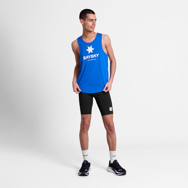 Buy SAYSKY Men Logo Combat Pro Singlet - Blue for running in Singapore - Running Lab SG