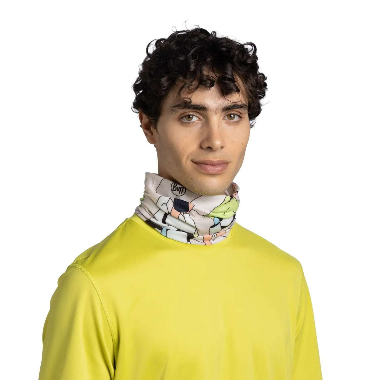 Buy BUFF® CoolNet UV+® Neckwear - Brelit Cream for running in Singapore - Running Lab SG