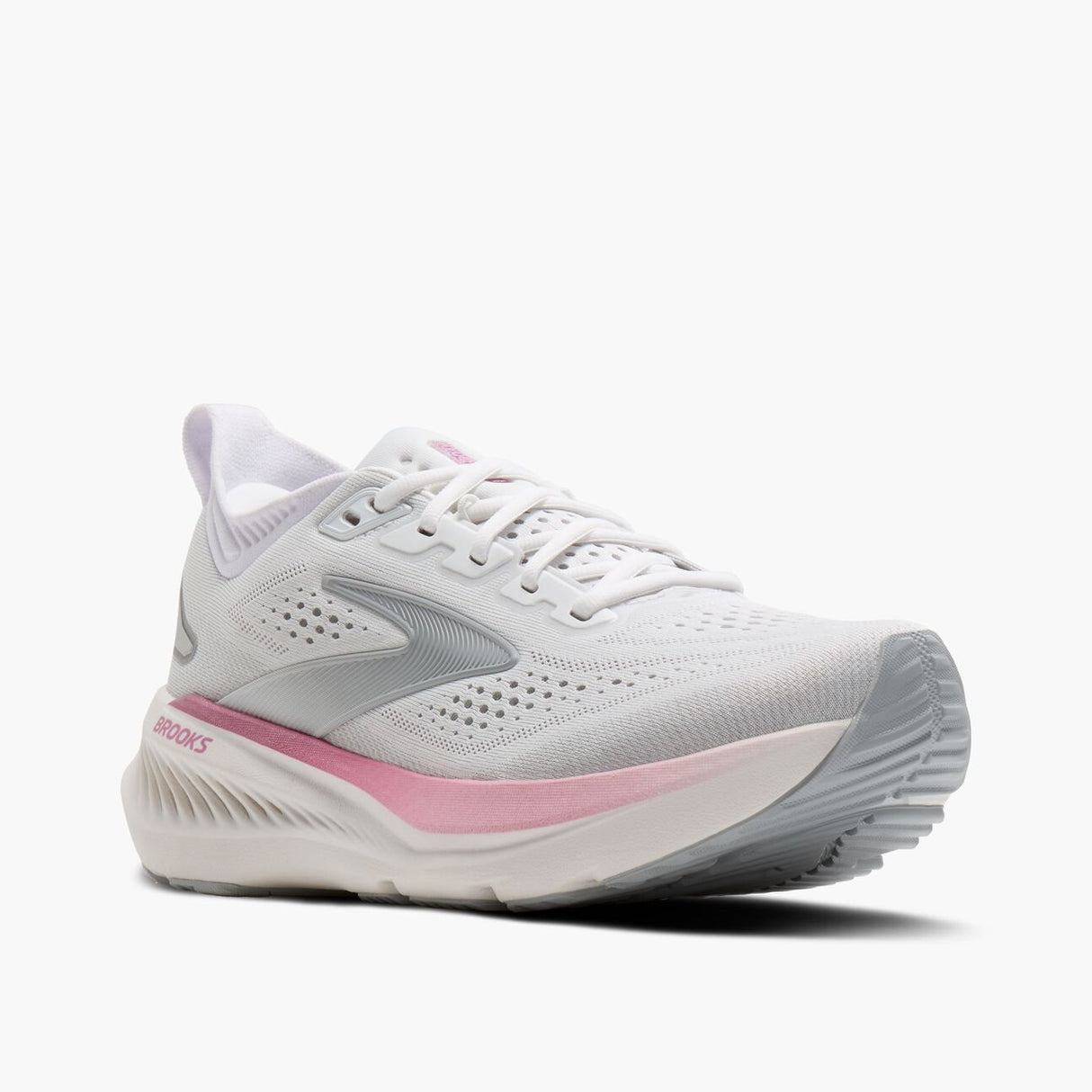 Buy Brooks Women Glycerin 23 Wide - White / Harbor Mist / Metallic for running in Singapore - Running Lab SG