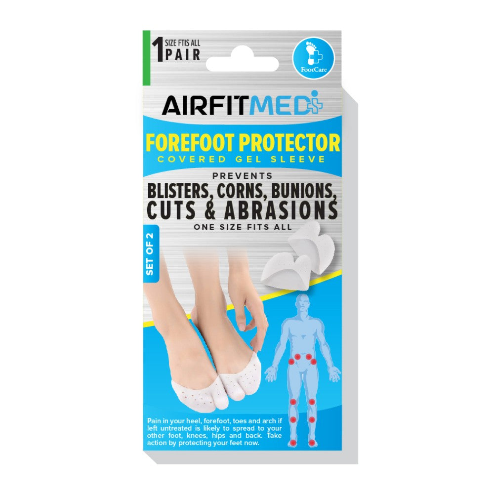 Buy AirFit Medi Forefoot Protector Covered Gel Sleeve - 2 Piece for running in Singapore - Running Lab SG