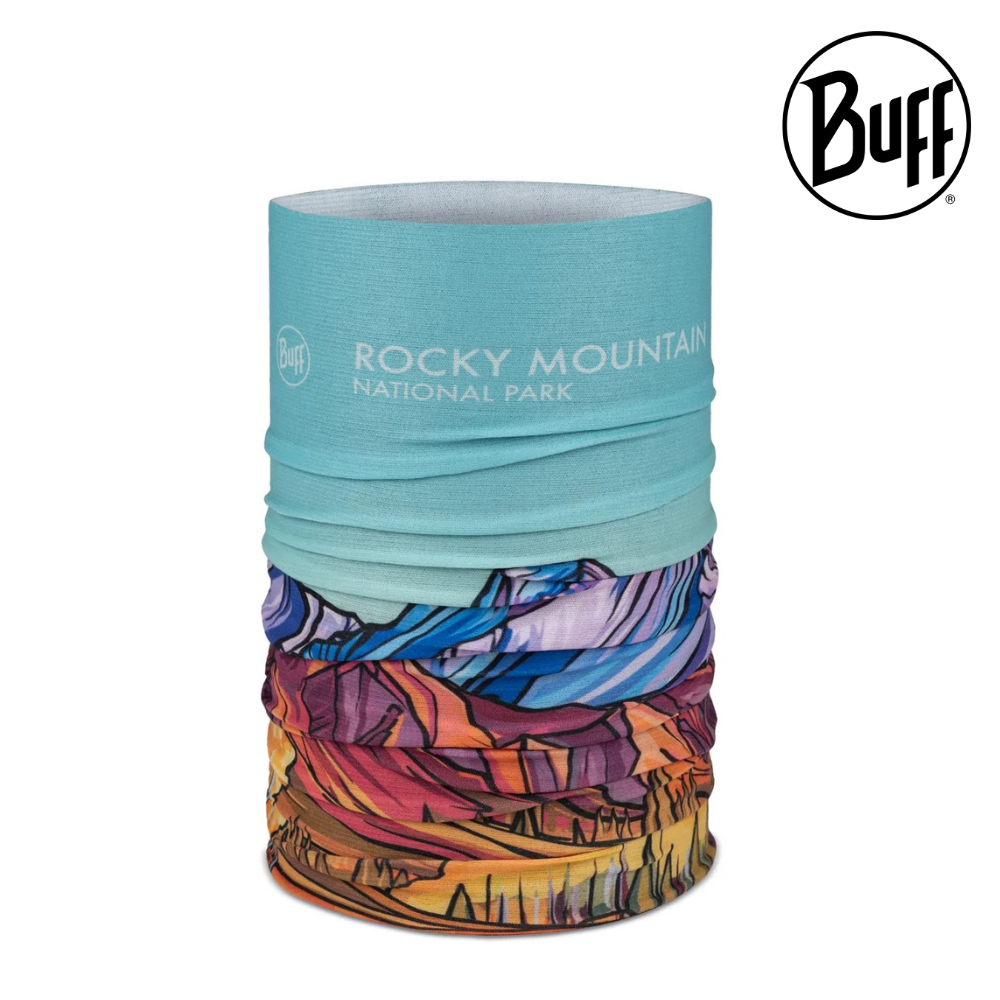 Buy BUFF® Coolnet UV® Neckwear - Rocky Mountain National Park by Gretchen Leggitt for running in Singapore - Running Lab SG