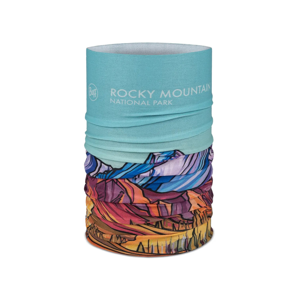 Buy BUFF® Coolnet UV® Neckwear - Rocky Mountain National Park by Gretchen Leggitt for running in Singapore - Running Lab SG