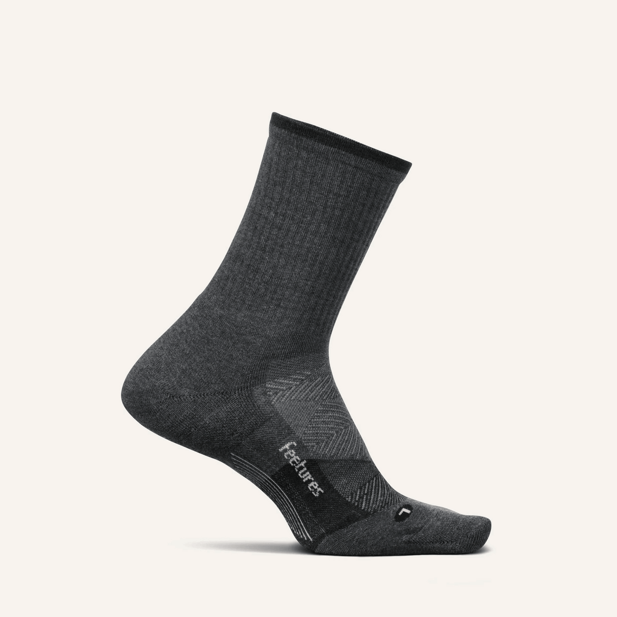 Buy Feetures Trail Max Cushion Mini Crew - Gray for running in Singapore - Running Lab SG