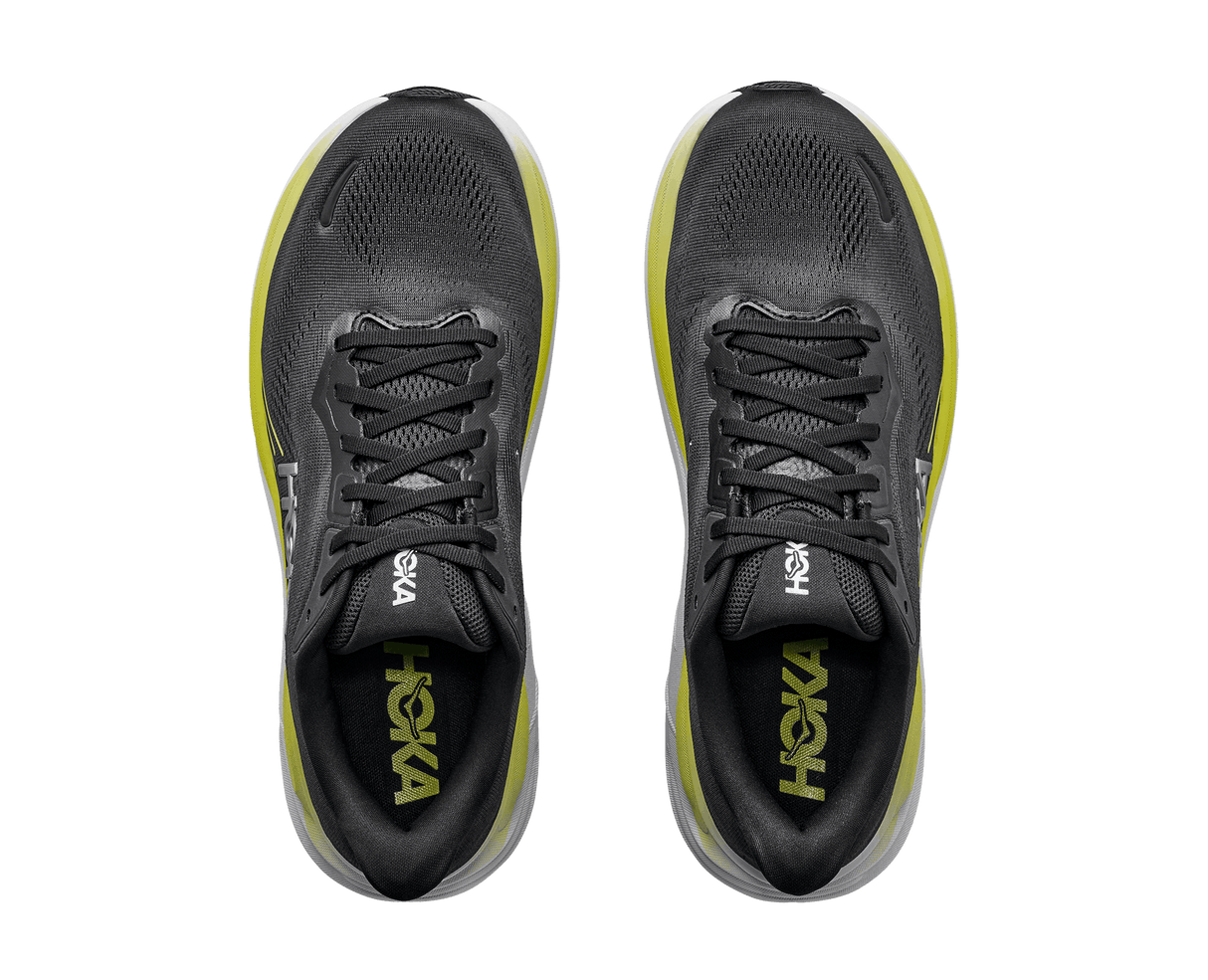 Buy HOKA Men Clifton 11 Wide - Black / Cosmic Grey for running in Singapore - Running Lab SG
