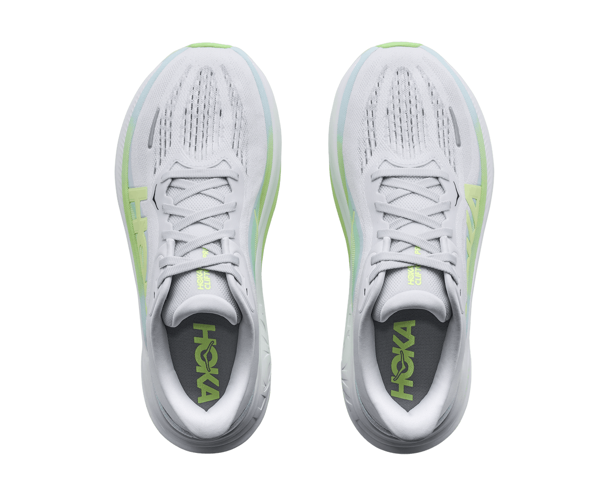 HOKA Women Clifton Pro Wide - Cosmic Grey / Neon Yuzu