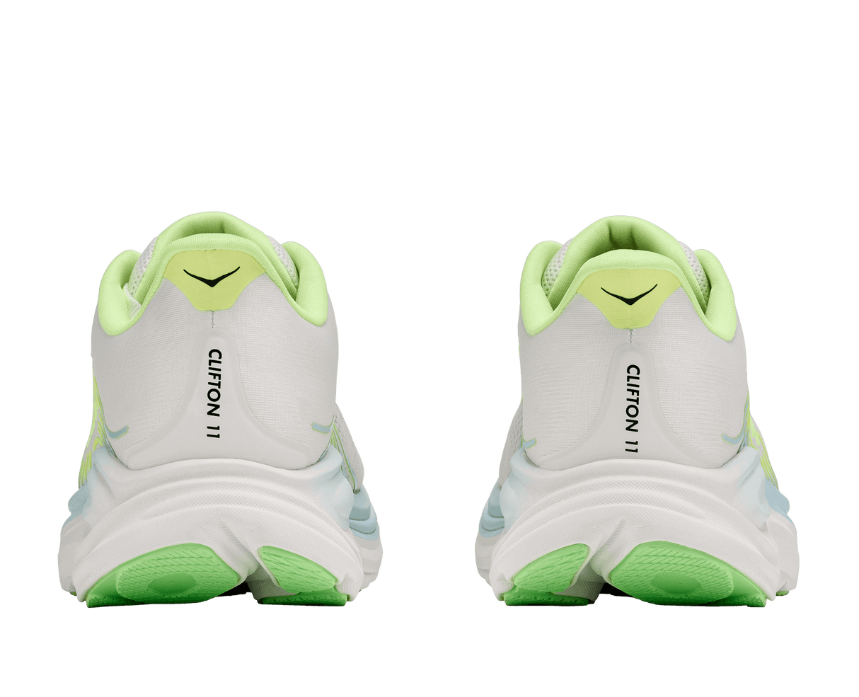 Buy HOKA Women Clifton 11 Wide - Frost / Neon Yuzu for running in Singapore - Running Lab SG