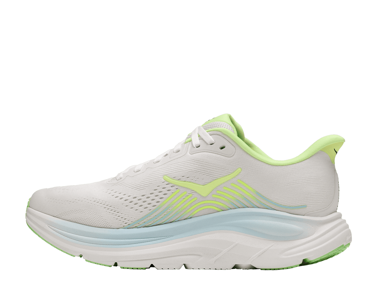Buy HOKA Women Clifton 11 Wide - Frost / Neon Yuzu for running in Singapore - Running Lab SG