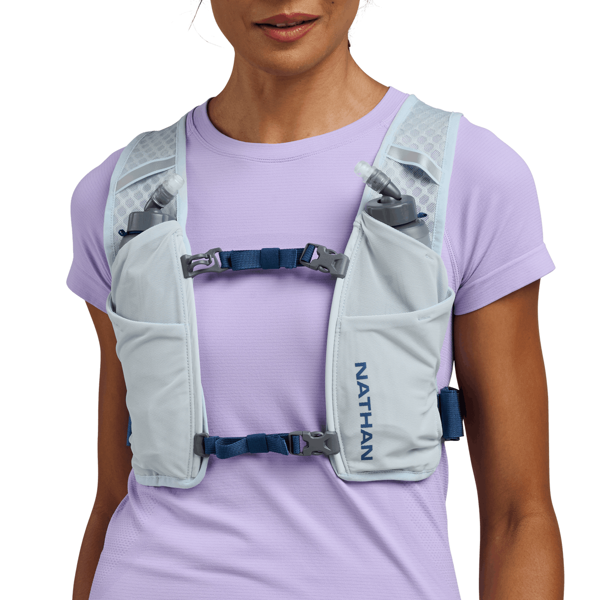 Buy Nathan Sports QuickStart 3.0 4 Liter Hydration Pack - Light Blue / Deep Blue for running in Singapore - Running Lab SG