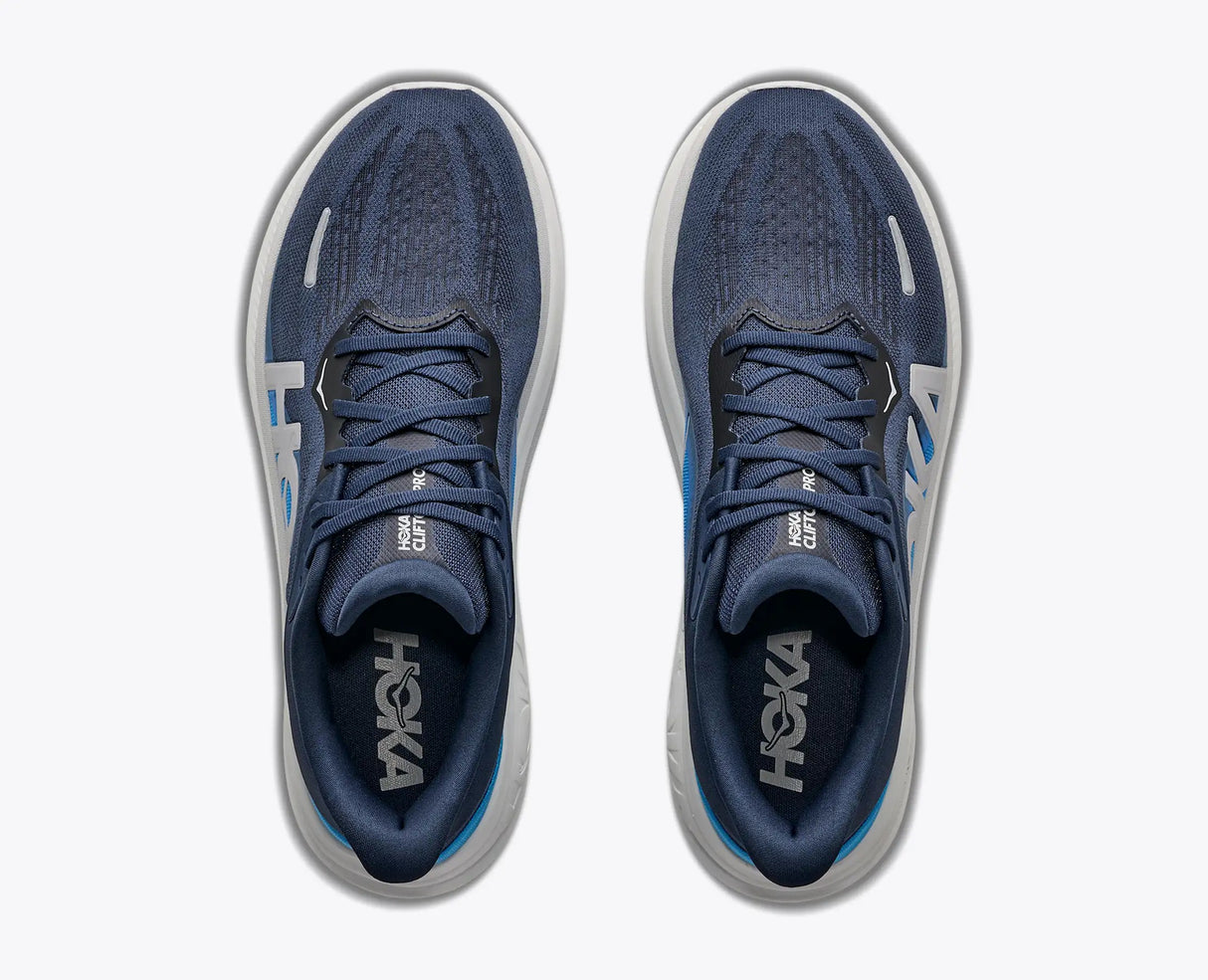 Buy HOKA Men Clifton Pro Wide - Varsity Navy / Soft Cobalt for running in Singapore - Running Lab SG