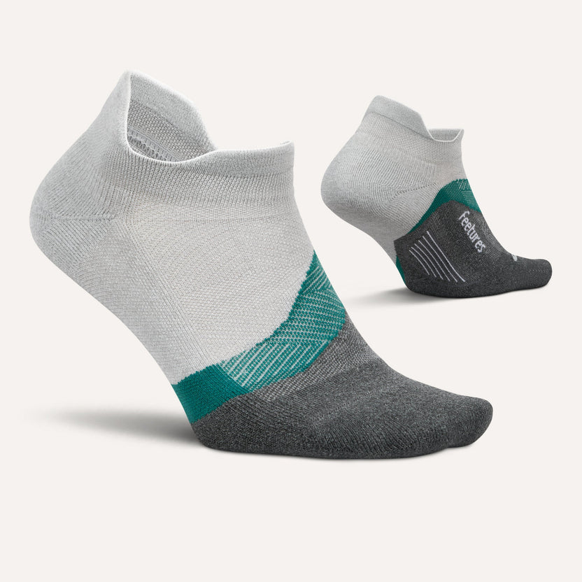 Feetures Active Elite Light Cushion No Show Tab - Stone Ivy