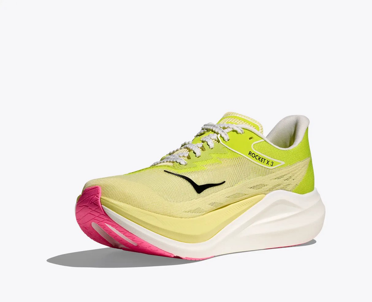 Buy HOKA Unisex Rocket X 3 - Sunlight / Neon Hoka Citrus for running in Singapore - Running Lab SG