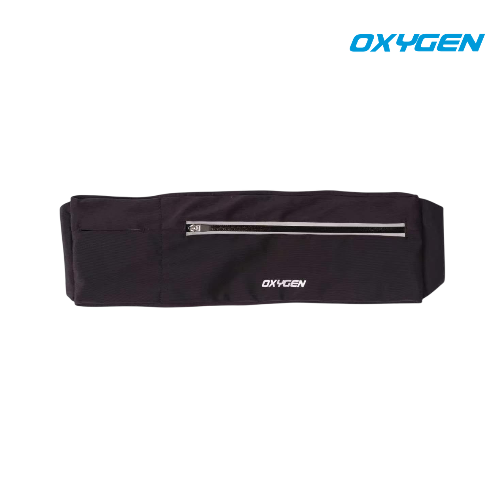 Buy Oxygen Double Pocket Waist Belt - Black for running in Singapore - Running Lab SG