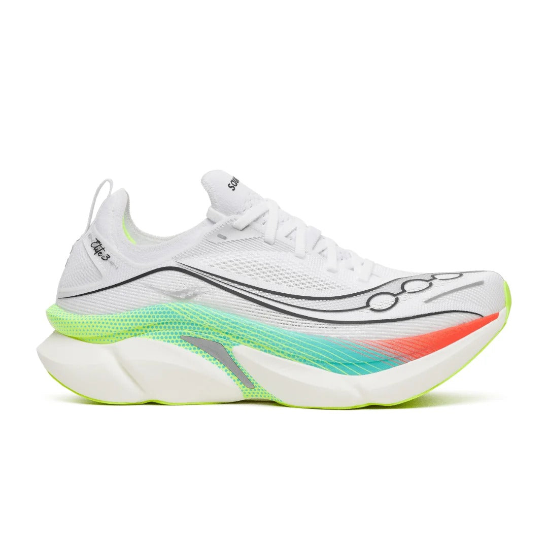 Buy Saucony Unisex Endorphin Elite 3 - White / Multi for running in Singapore - Running Lab SG