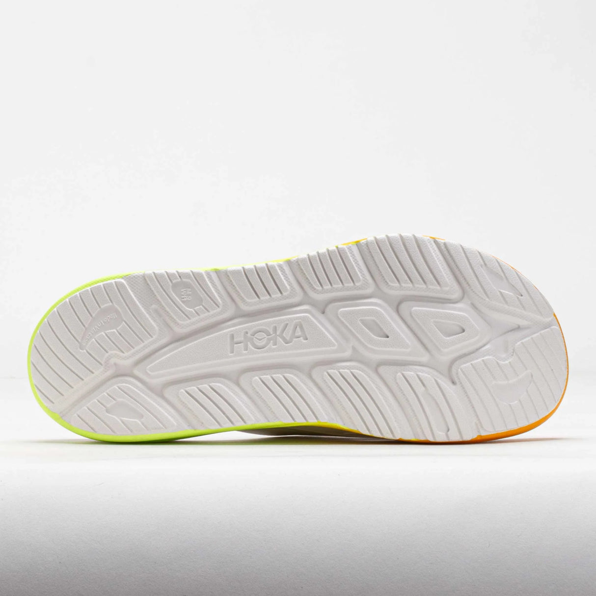 HOKA Unisex Ora Recovery Slide 3 - White / Neon Yuzu