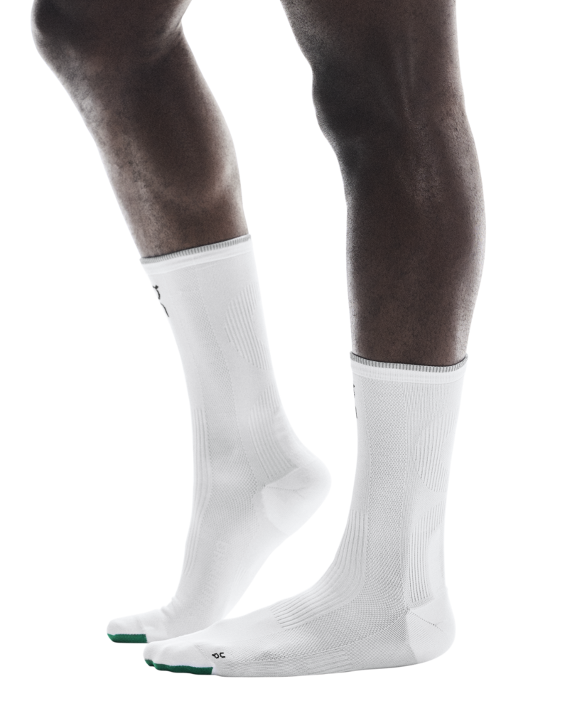 Buy On Unisex Elite Run Sock High - White / Ivory for running in Singapore - Running Lab SG