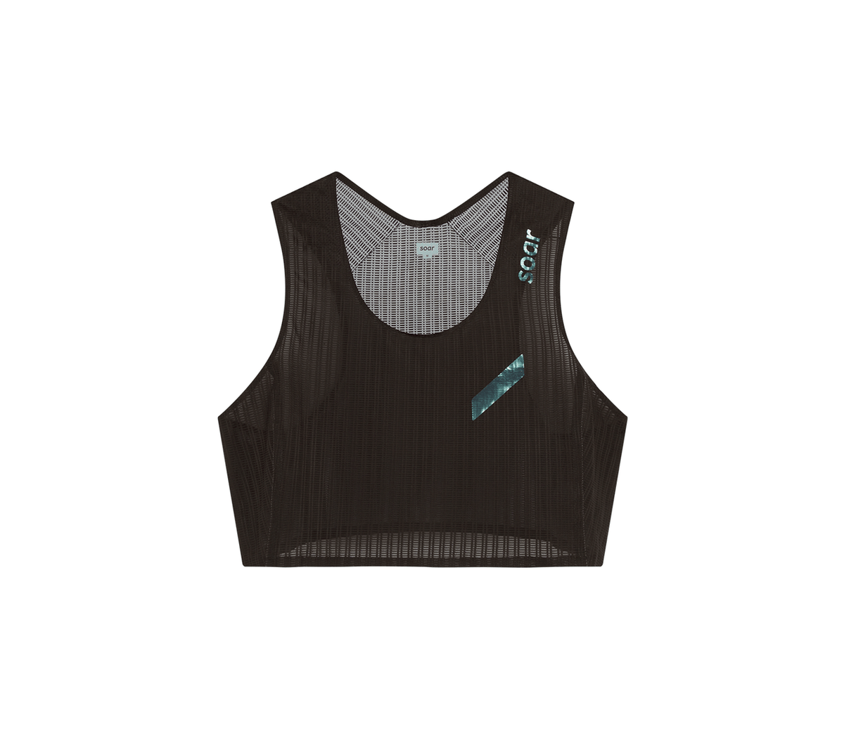 SOAR Women Crop Vest - Black