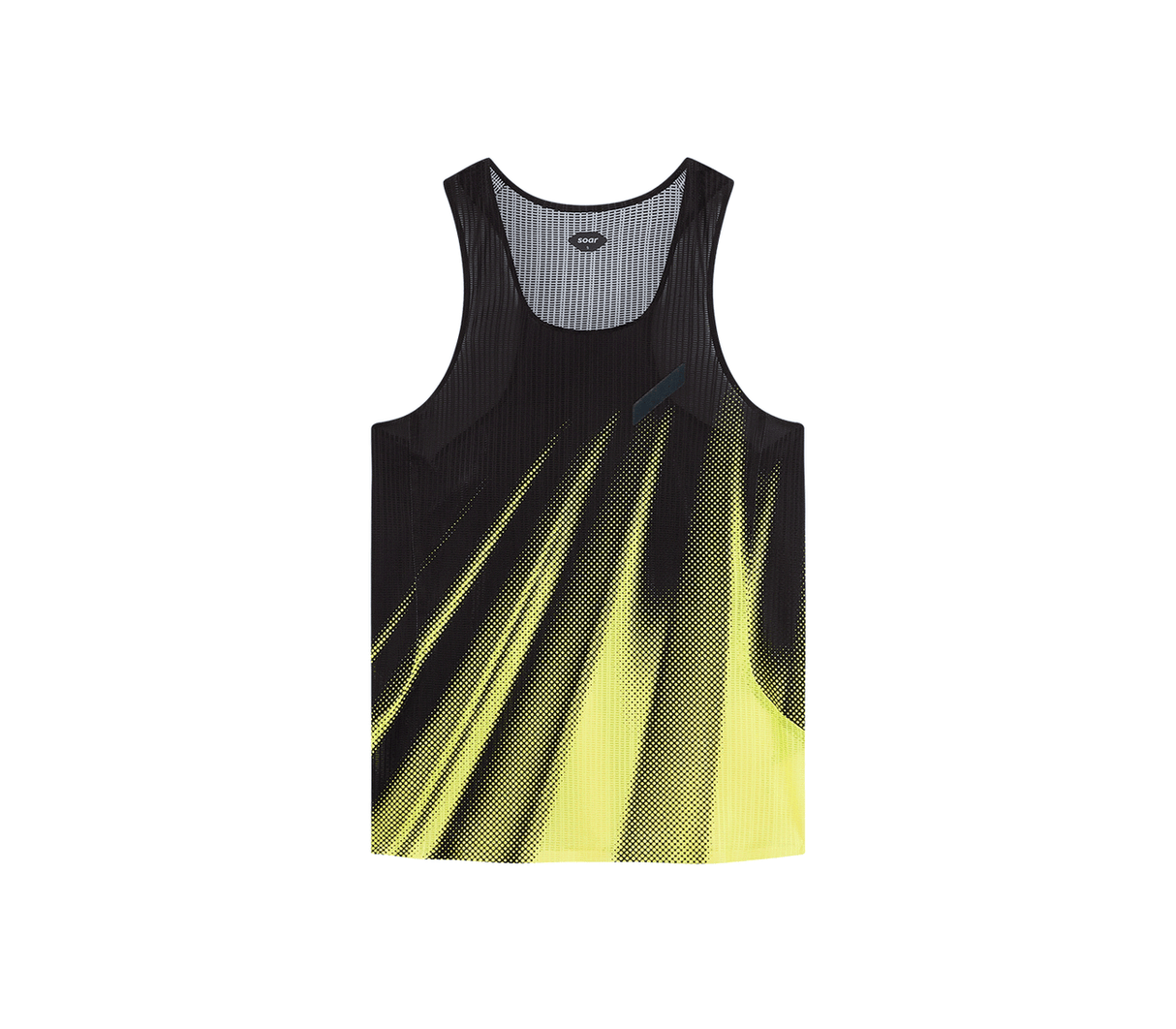 SOAR Men Race Vest - Black / Yellow Stripe