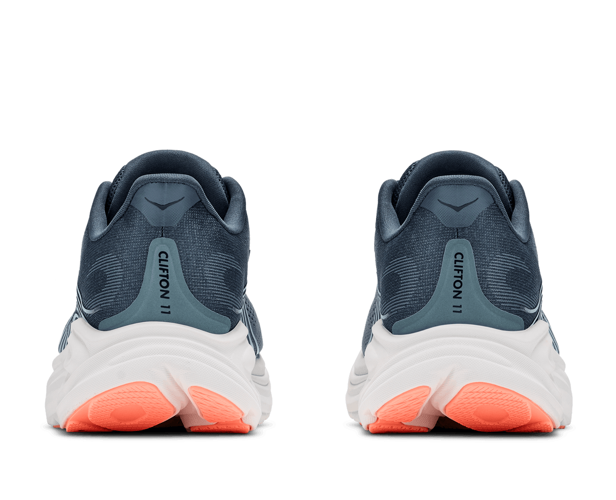 HOKA Women Clifton 11 Wide - Faded Navy / Glimmering Blue