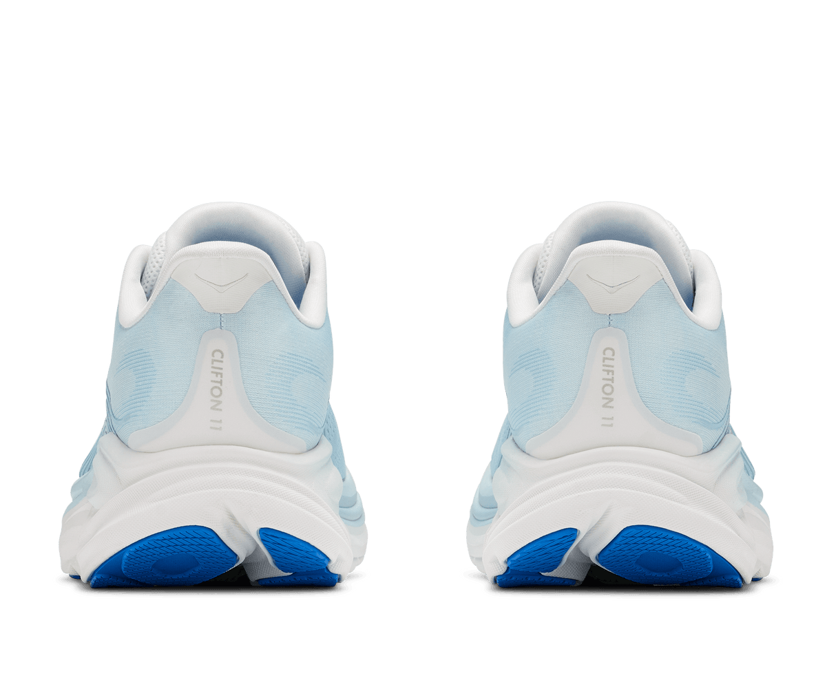 HOKA Women Clifton 11 Wide - Frost / Glimmering Blue