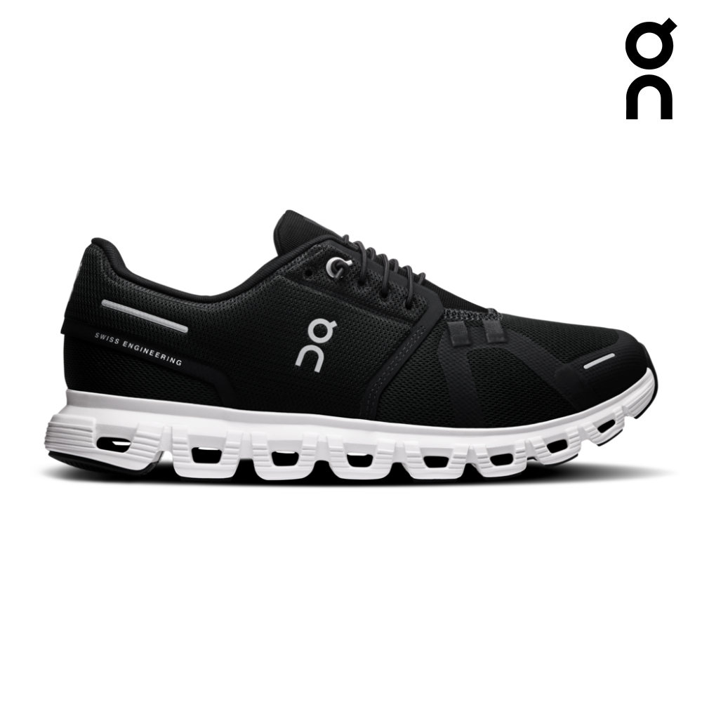 On Women Cloud 6 Wide - Black / White