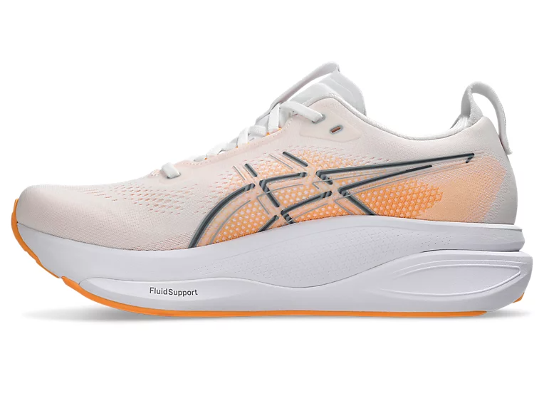 Buy ASICS Men Gel-Kayano 33 - White / Stadium Orange for running in Singapore - Running Lab SG