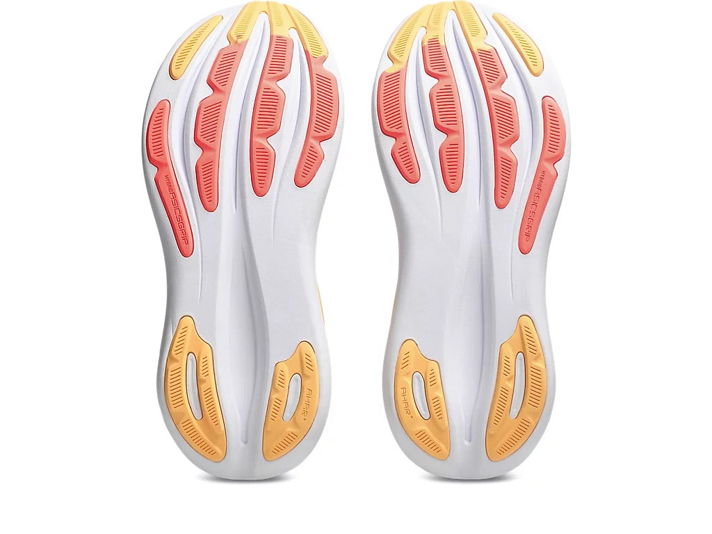 Buy ASICS Women Gel-Nimbus 28 - White / Sun Coral for running in Singapore - Running Lab SG