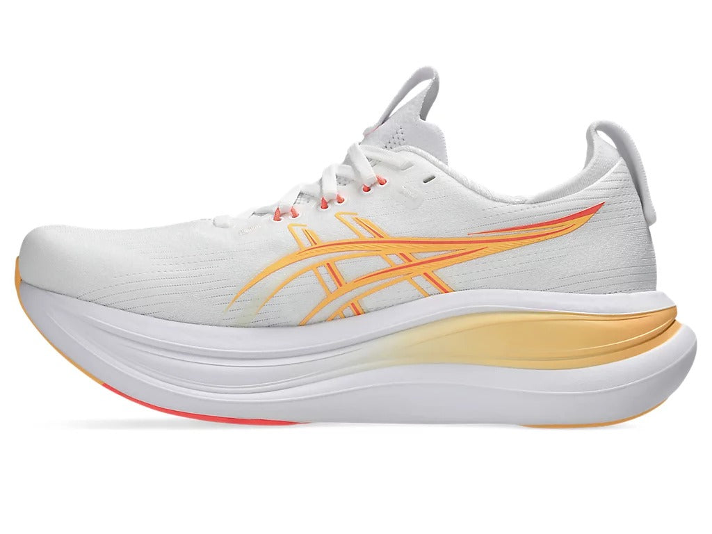 Buy ASICS Women Gel-Nimbus 28 - White / Sun Coral for running in Singapore - Running Lab SG