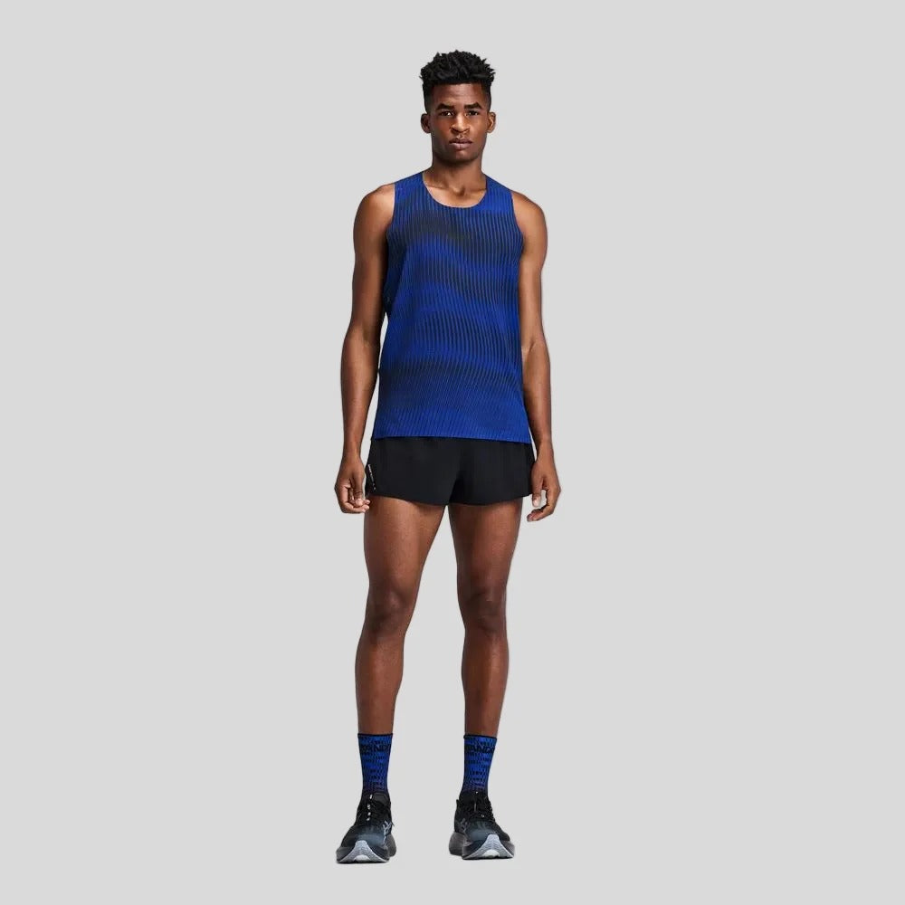 Buy Bandit Men Coolgrid Training Singlet With Flopack - Bauhaus Blue for running in Singapore - Running Lab SG