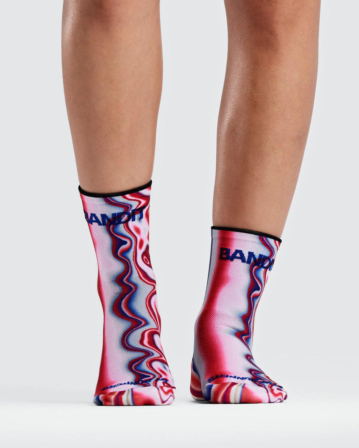 Buy Bandit Unisex Lite Run Quarter Sock (2 Pack) - Melted Stripe Gradient for running in Singapore - Running Lab SG