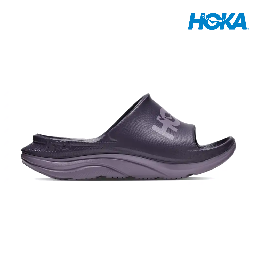 Buy HOKA Unisex Ora Athletic Slide - Squid Ink / Purple Fog for running in Singapore - Running Lab SG