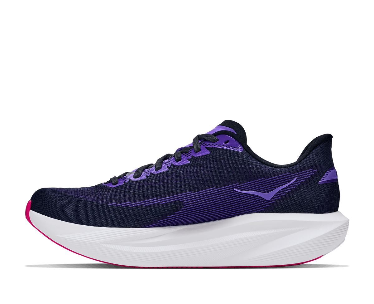 Buy HOKA Men Mach 7 Wide - Carbon Black / Cosmic Purple for running in Singapore - Running Lab SG