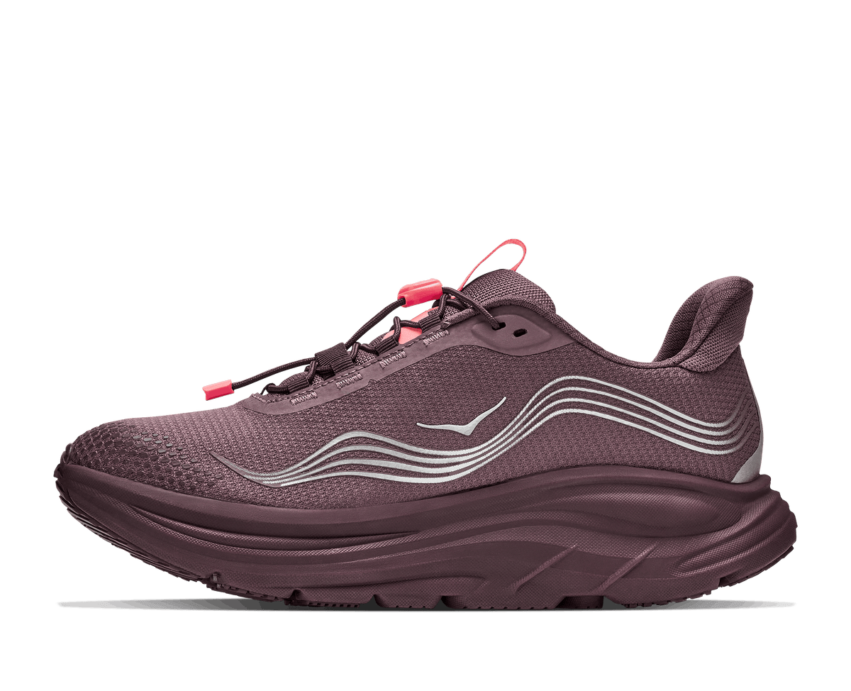 HOKA Women Clifton 11 GTX Wide - Smoky Quartz / Deep Mauve