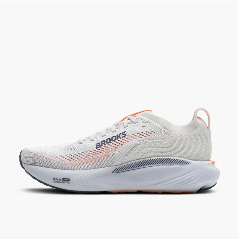 Buy Brooks Women Adrenaline GTS 25 Wide - Oyster Mushroom / Peach / Grape for running in Singapore - Running Lab SG