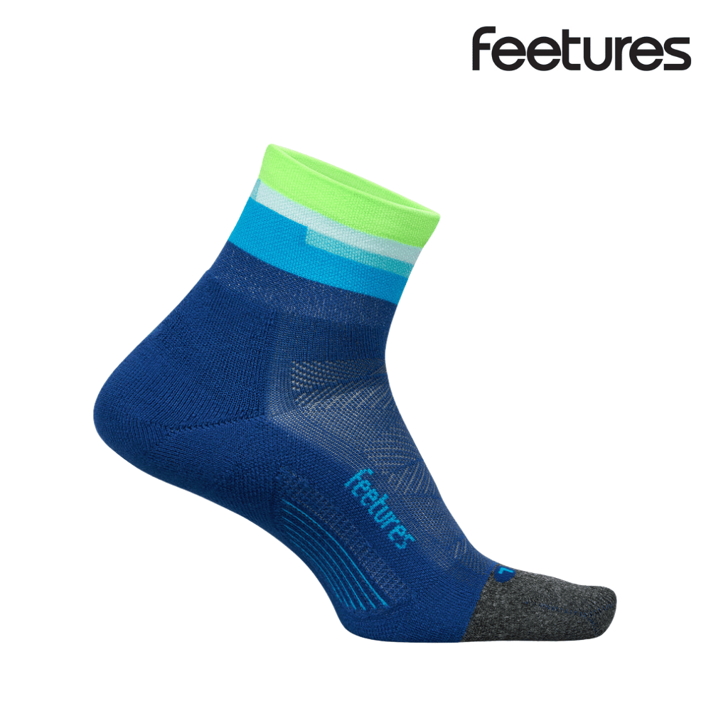 Feetures Active Elite Light Cushion Quarter - Surfboard Blue