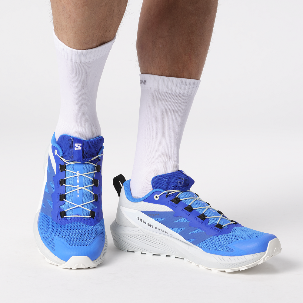 Salomon Men Sense Ride 5 - Ibiza Blue / Lapis / White