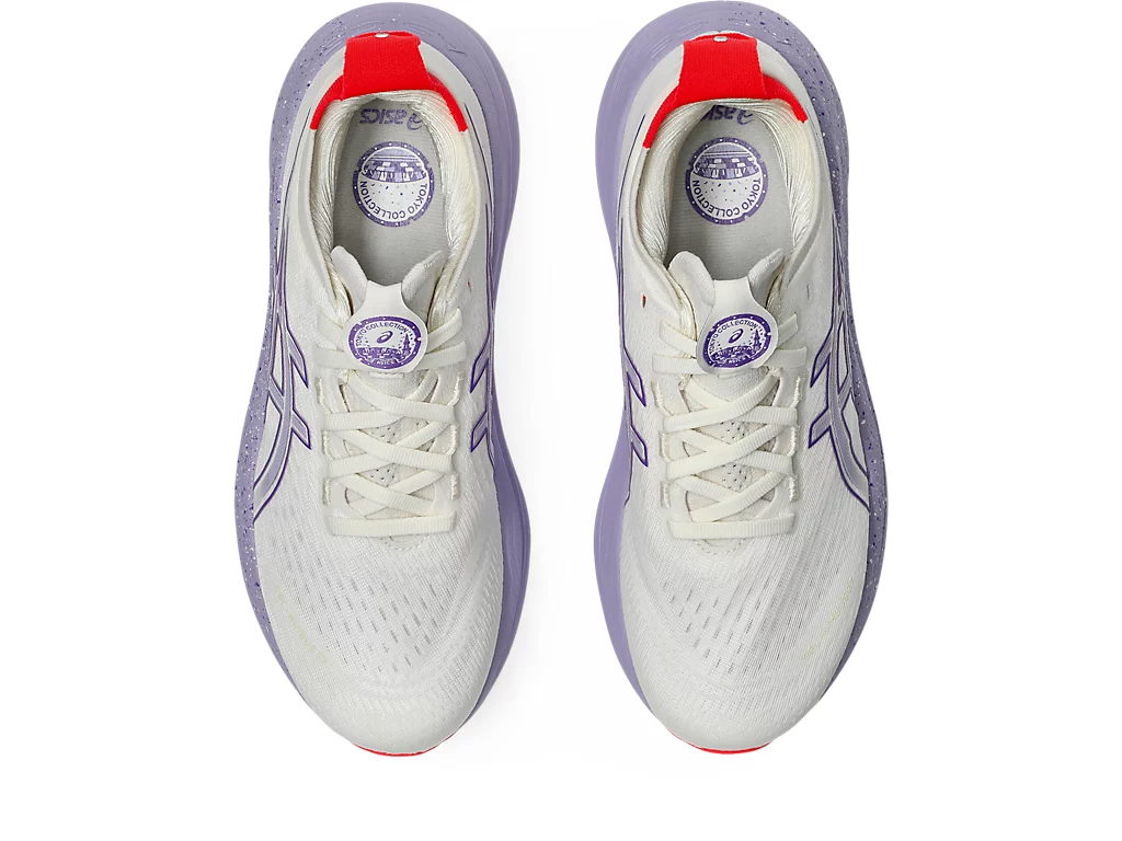 ASICS Women Gel-Nimbus 27 Tokyo - Cream / Edo Purple