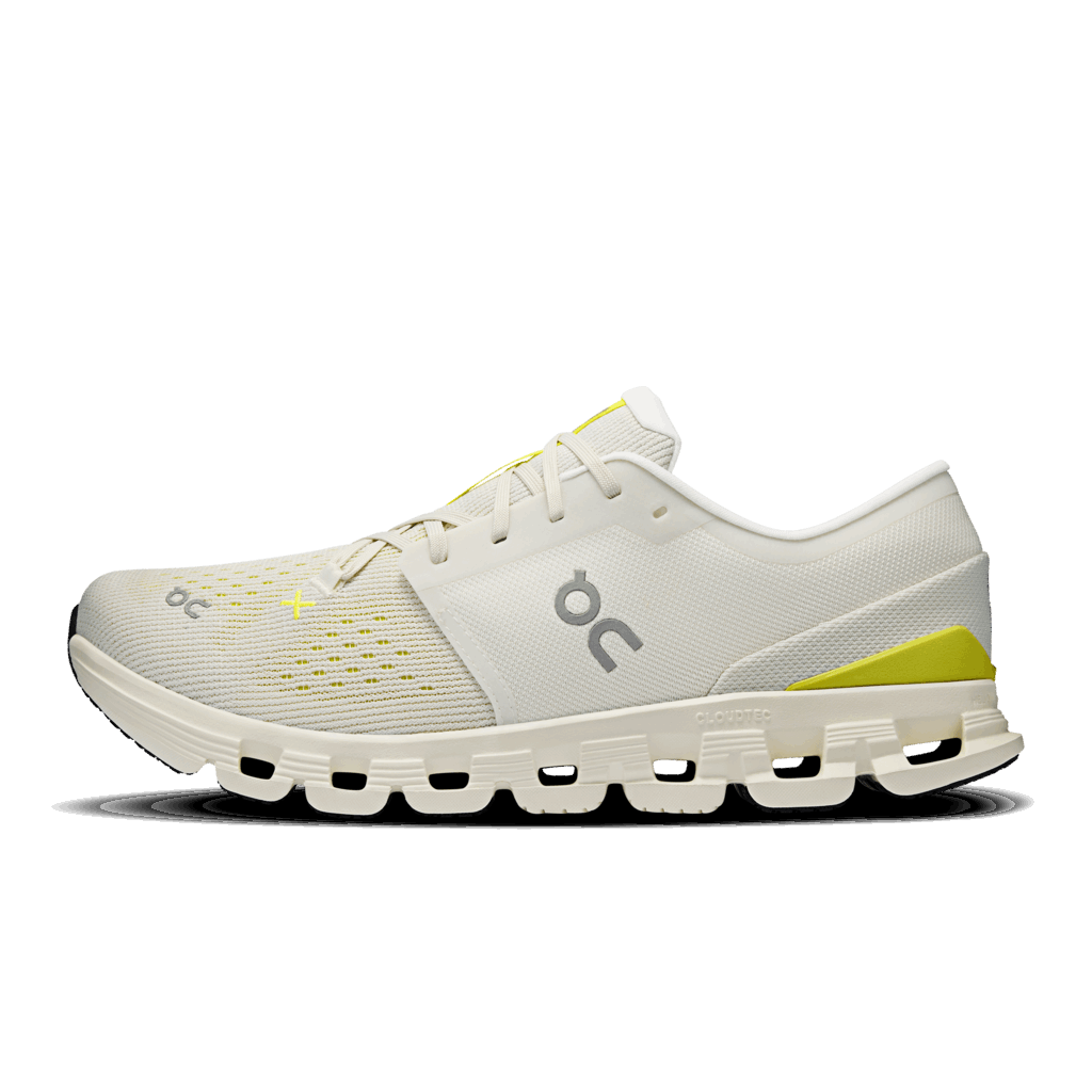 On Men Cloud X 4 - Ivory / Lime