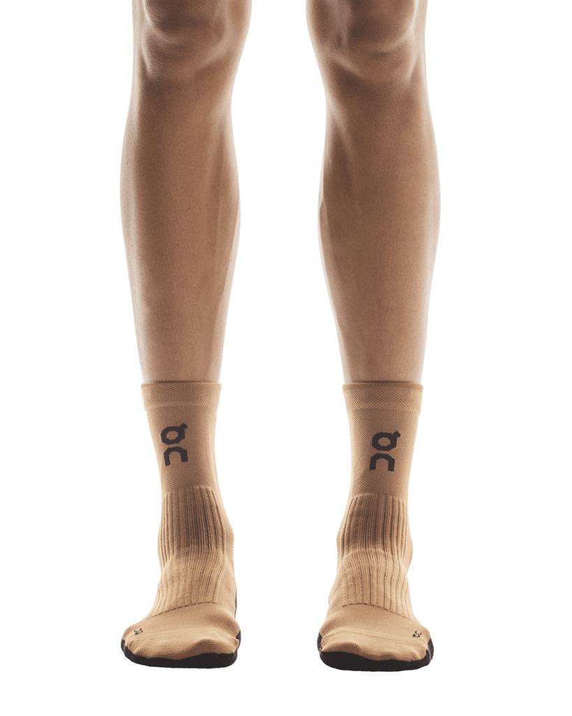 On Unisex Trail Sock High 2 Pack - Black / Sphinx