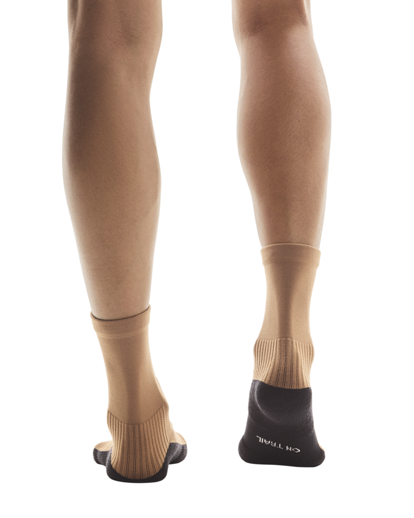 On Unisex Trail Sock High 2 Pack - Black / Sphinx