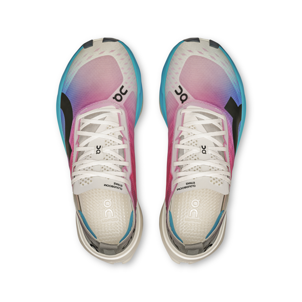 On Women Cloudboom Strike - White / Horizon