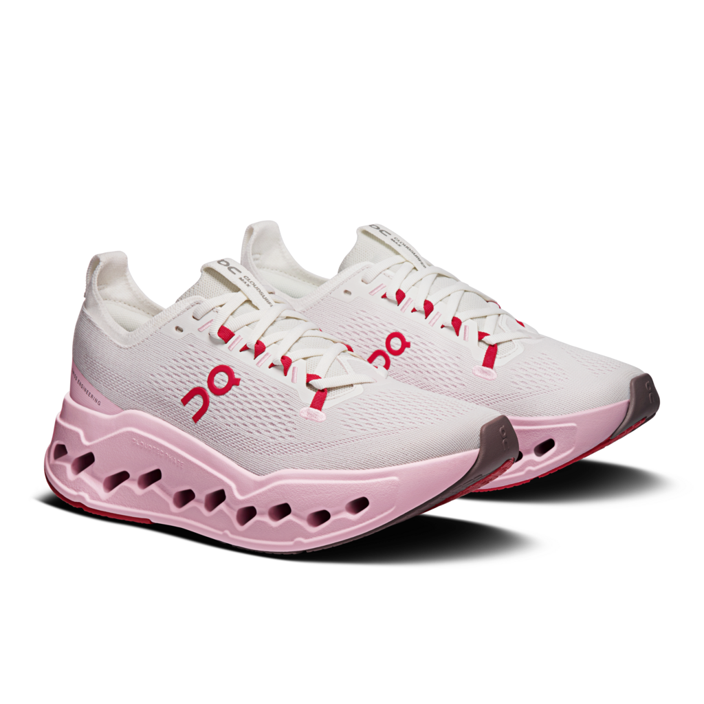 Buy On Women Cloudsurfer Max - Ivory / Peony for running in Singapore - Running Lab SG