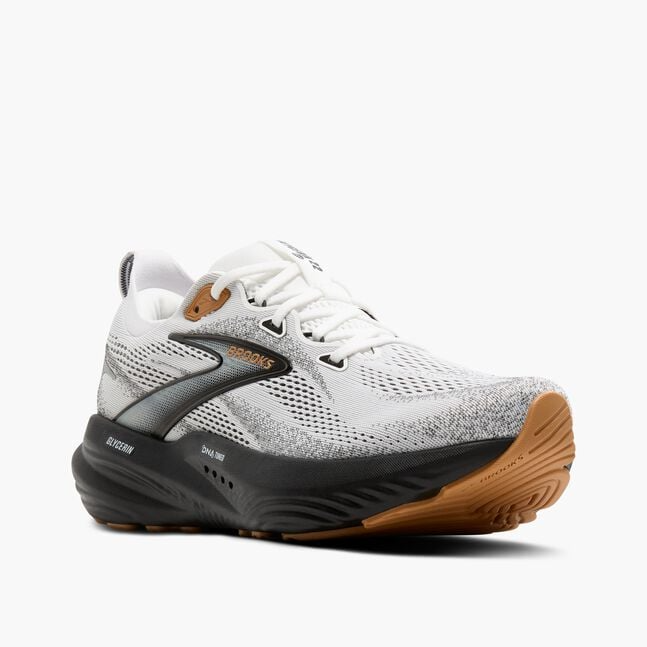 Brooks Men Glycerin 22 Wide - White / Grey / Black